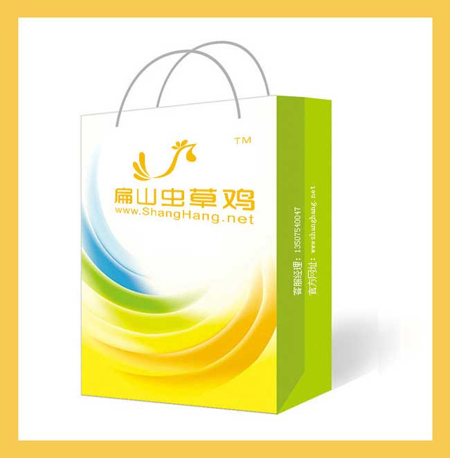 蟲(chóng)草雞廣告包裝_橙色