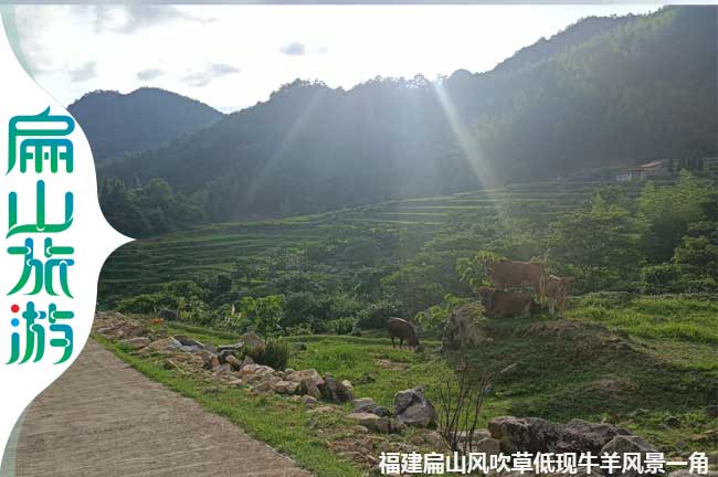 夕陽(yáng)下的扁山風(fēng)景